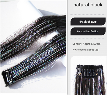 MJ06593  Laser Silk Hair Wig (2Pcs)