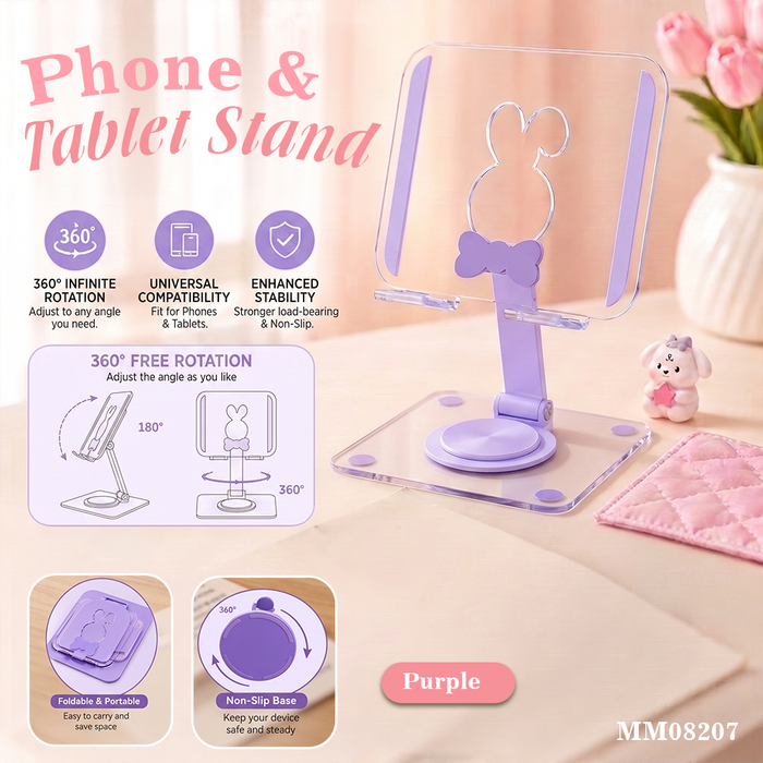 MM08207  360° လှည့်နိုင်တဲ့ Phone & Tablet Stand