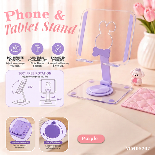 MM08207  360° လှည့်နိုင်တဲ့ Phone & Tablet Stand