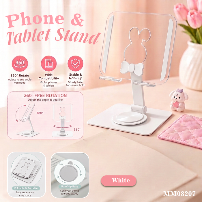 MM08207  360° လှည့်နိုင်တဲ့ Phone & Tablet Stand