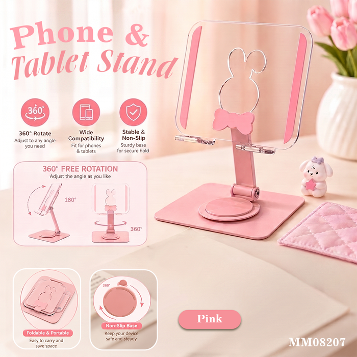 MM08207  360° လှည့်နိုင်တဲ့ Phone & Tablet Stand