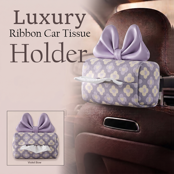 MV08257  Luxury Ribbon Car Tissue Holder