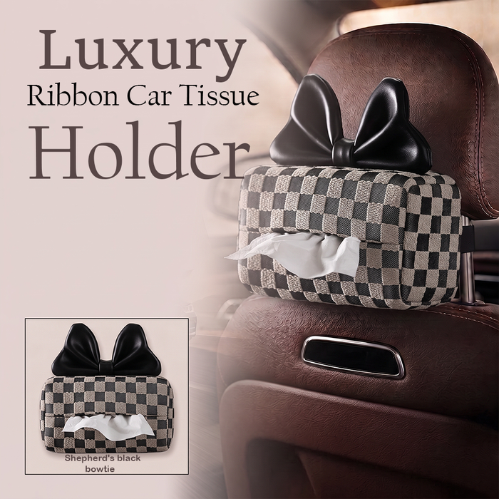 MV08257  Luxury Ribbon Car Tissue Holder