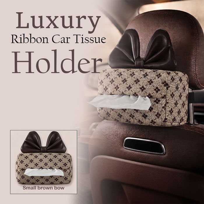 MV08257  Luxury Ribbon Car Tissue Holder