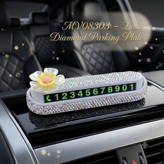 MV08303  Luxe Diamond Parking Plate