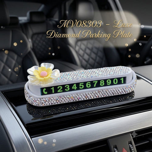 MV08303  Luxe Diamond Parking Plate