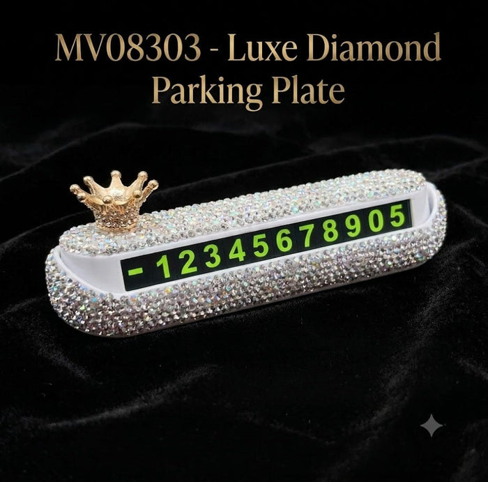 MV08303  Luxe Diamond Parking Plate