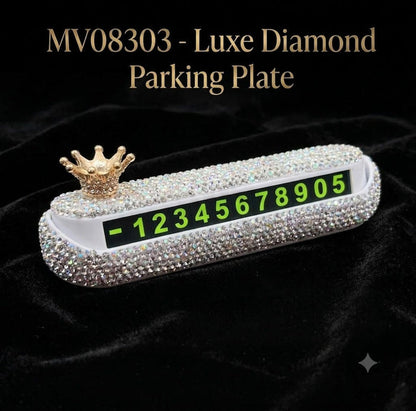 MV08303  Luxe Diamond Parking Plate