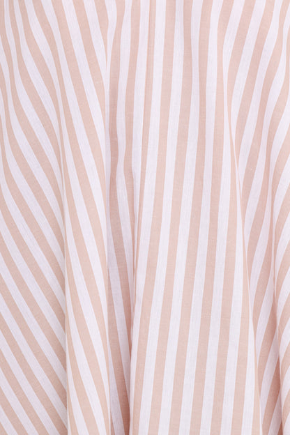 Doran Mini Dress - Beige White