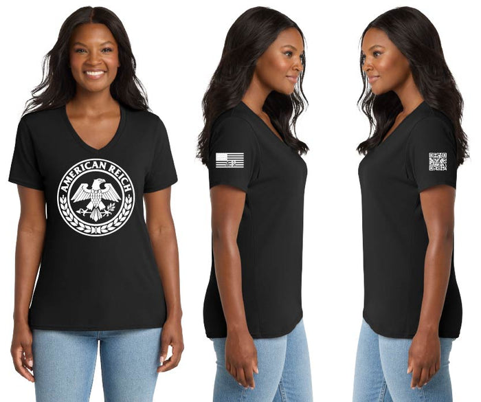 The "American Reich" Graphic Woman's V-Neck