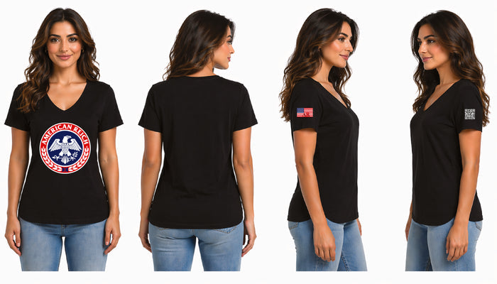 The "American Reich" Graphic Woman's V-Neck