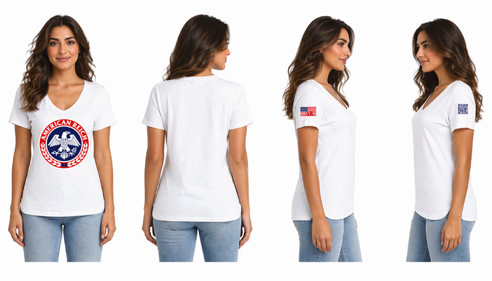 The "American Reich" Graphic Woman's V-Neck