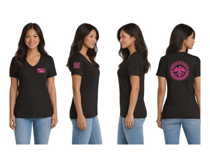 The Leadership Flag Woman's V Neck T-Shirt