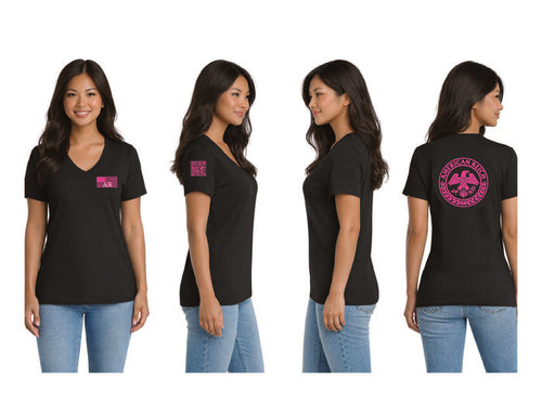 The Leadership Flag Woman's V Neck T-Shirt