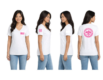The Leadership Flag Woman's V Neck T-Shirt