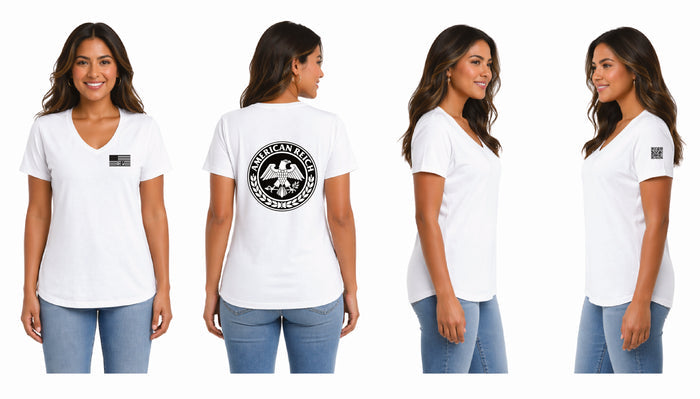 The Leadership Flag Woman's V Neck T-Shirt