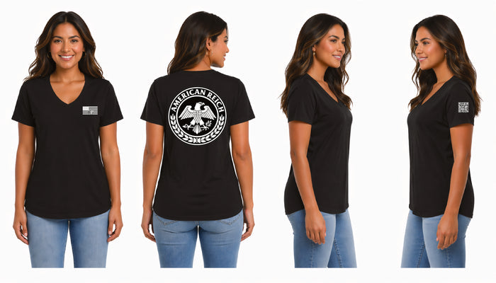 The Leadership Flag Woman's V Neck T-Shirt