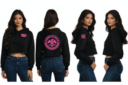 The Leadership Flag Women's Cropped Hoodie