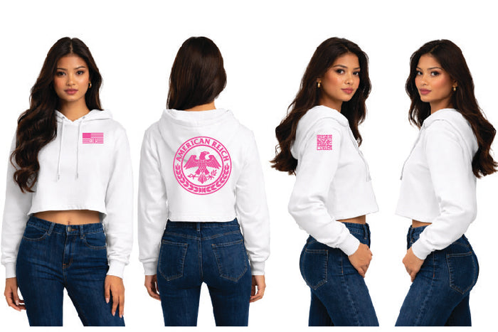 The Leadership Flag Women's Cropped Hoodie