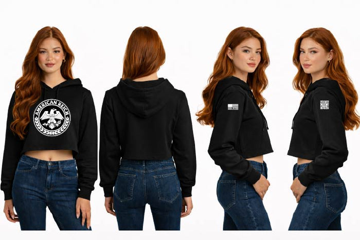 The Leadership Flag Women's Cropped Hoodie