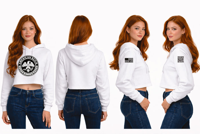 The Leadership Flag Women's Cropped Hoodie