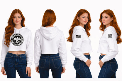 The Leadership Flag Women's Cropped Hoodie
