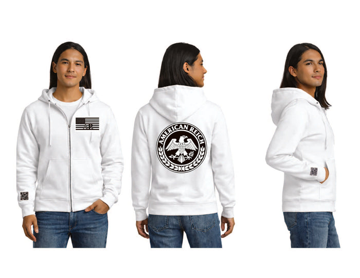 The Leadership Flag Zip Up Hoodie Black