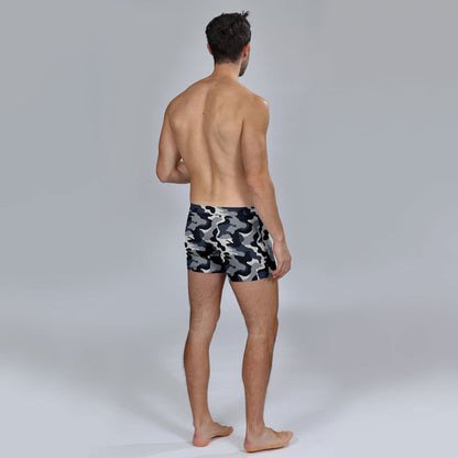 The Limited Edition Blue Camo Boxer Brief for men in the USA and Canada