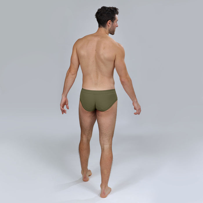 The Limited Edition Military Green Brief for men in the USA and Canada