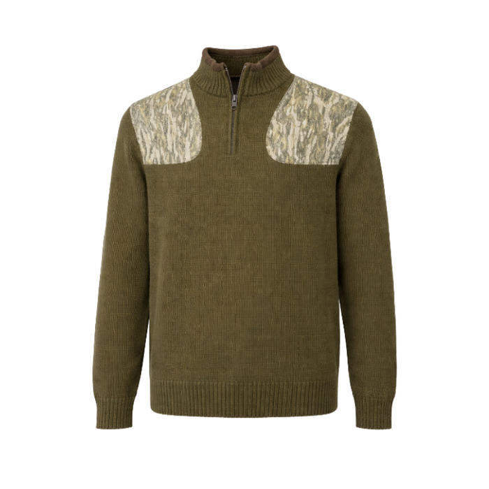 Uplander 1/4 zip: Olive-Bottomland