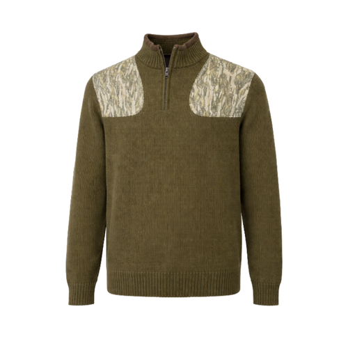 Uplander 1/4 zip: Olive-Bottomland